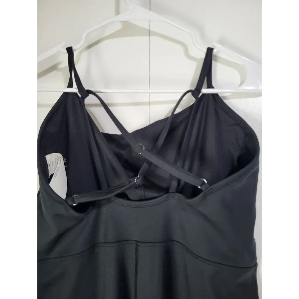 Gilly Hicks Recharge XL Women's Black Jumpsuit Romper One Piece Criss Cross Back - Picture 7 of 10